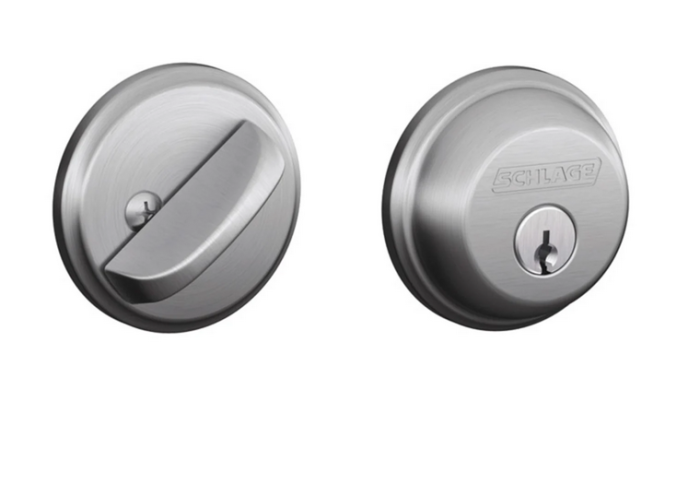 Schlage B60V619 Single Cylinder Keyed Entry Deadbolt