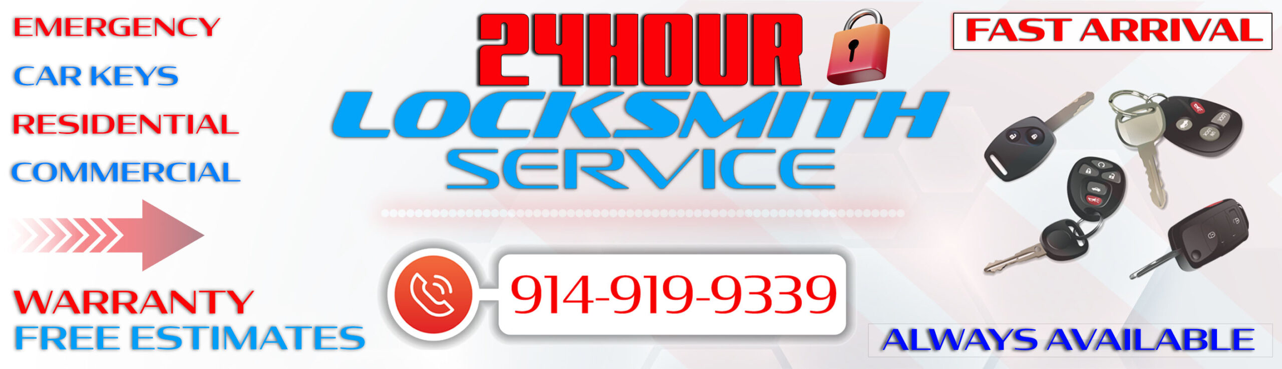 locksmith service website banner